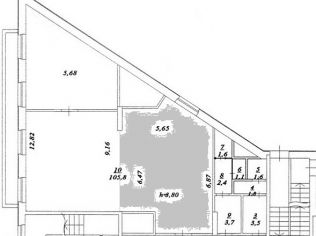 Аренда торгового помещения 53 м²