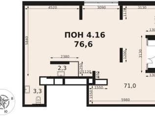 Продажа офиса 75.9 м²