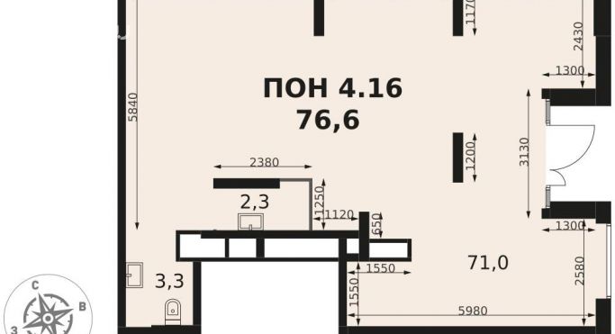 Продажа офиса 75.9 м² - фото 1