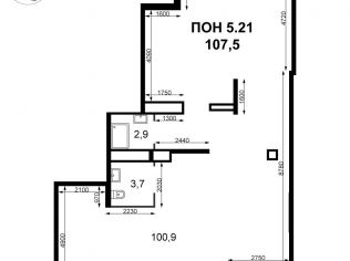 Продажа помещения свободного назначения 107.5 м²