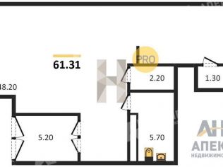Продажа помещения свободного назначения 62 м²