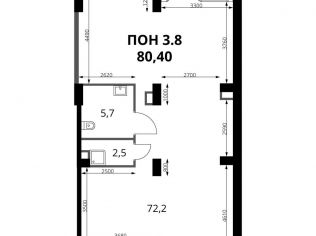 Продажа помещения свободного назначения 80.4 м²