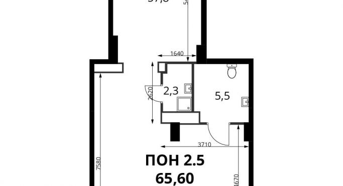 Продажа помещения свободного назначения 65.6 м² - фото 1