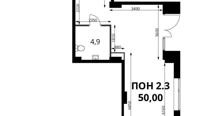 Продажа помещения свободного назначения 50 м² - фото 1