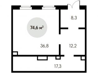 Продажа помещения свободного назначения 74.6 м²