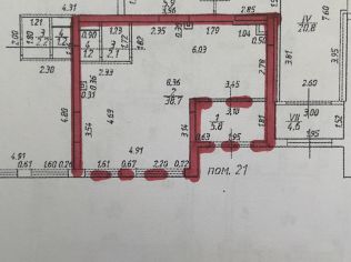 Аренда помещения свободного назначения 48.1 м²