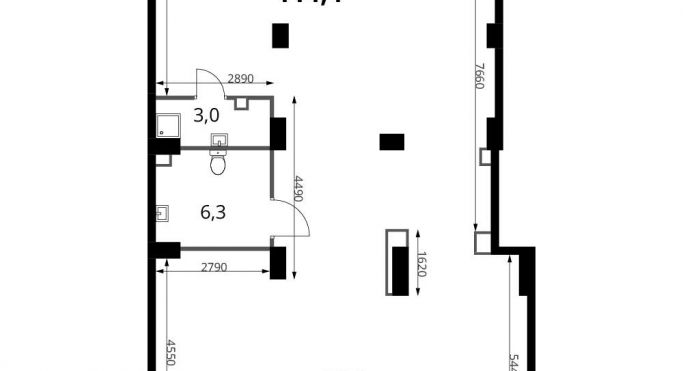 Продажа помещения свободного назначения 114.4 м², Донская улица - фото 1