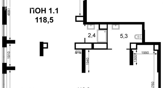 Продажа помещения свободного назначения 118.5 м² - фото 1