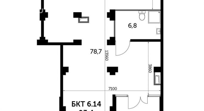 Продажа офиса 93.8 м², Рождественская улица - фото 1