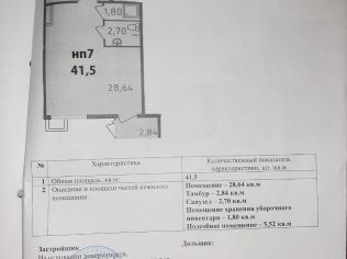 Аренда торгового помещения 41.5 м²