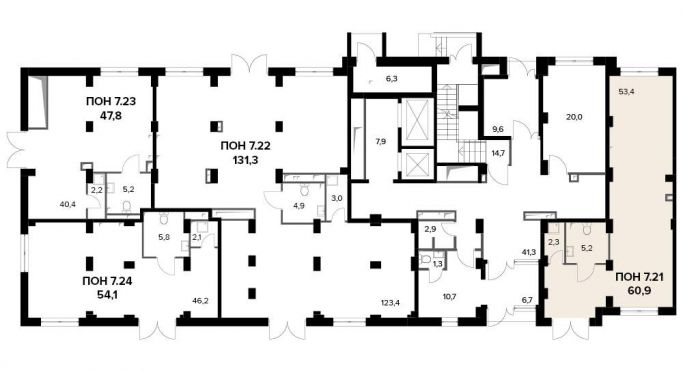 Продажа офиса 60.9 м², Парковая улица - фото 2