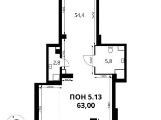 Продажа помещения свободного назначения 63 м²