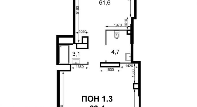 Продажа помещения свободного назначения 69.4 м² - фото 1