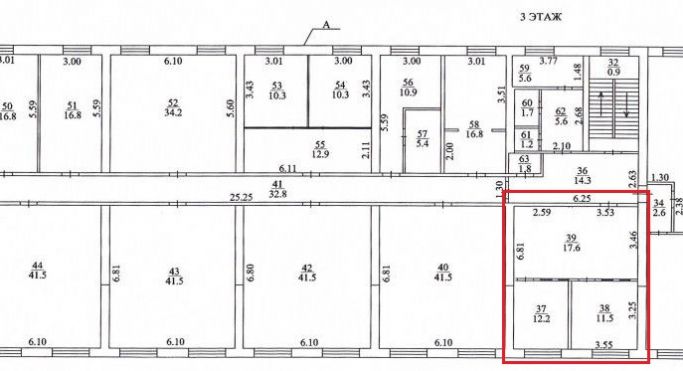 Аренда офиса 41.3 м², Складская улица - фото 1