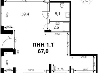 Продажа помещения свободного назначения 67 м²