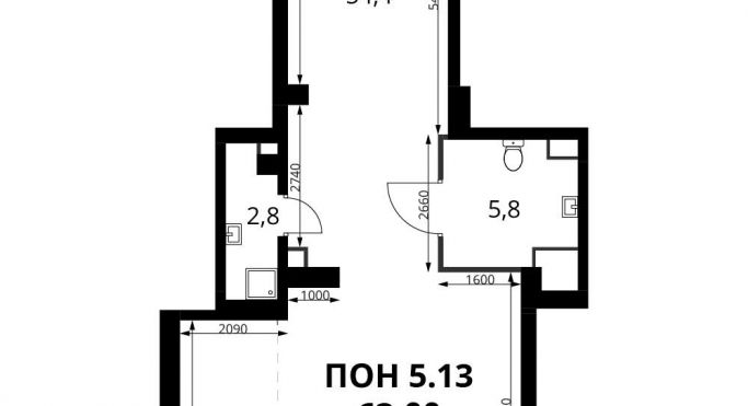 Продажа помещения свободного назначения 63 м² - фото 1