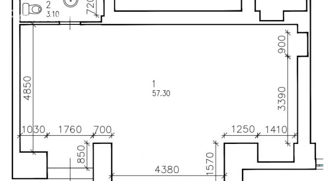 Аренда торгового помещения 60.1 м², Октябрьская площадь - фото 1