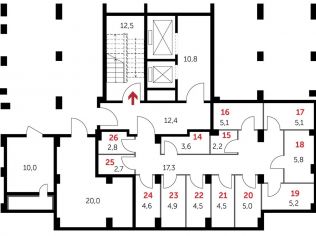 Продажа помещения свободного назначения 5.1 м²