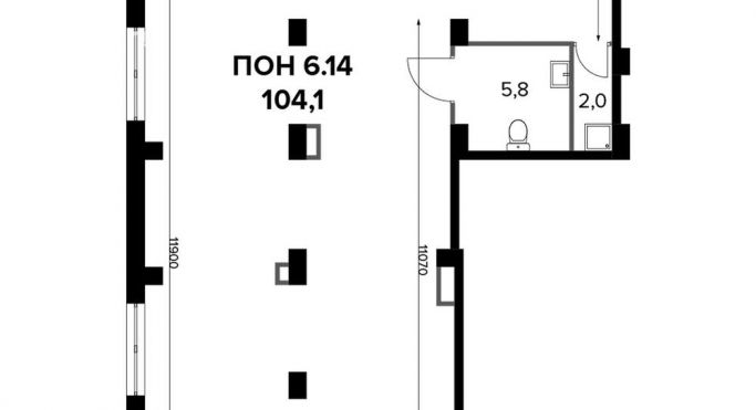 Продажа офиса 103 м², Парковая улица - фото 1