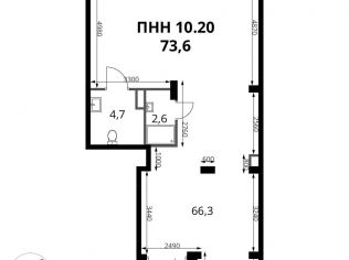 Продажа помещения свободного назначения 73.6 м²