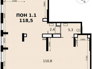 Продажа помещения свободного назначения 118.5 м²