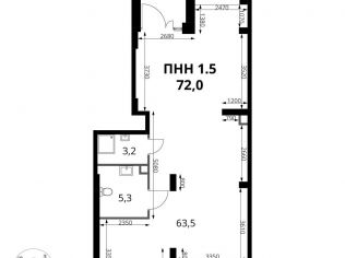 Продажа помещения свободного назначения 72 м²