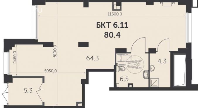 Продажа офиса 80.5 м², улица Полковника Романова - фото 1