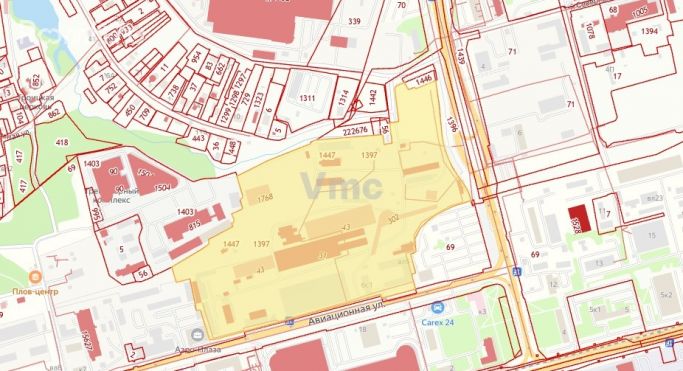 Продажа земельных участка 12.8 га, Авиационная улица - фото 2