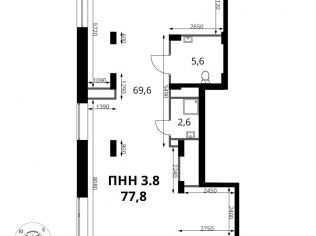 Продажа помещения свободного назначения 77.8 м²