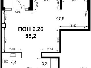 Продажа помещения свободного назначения 55.2 м²