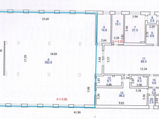 Аренда производственного помещения 415 м²