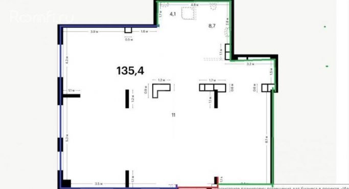 Аренда помещения свободного назначения 136 м², Заповедная улица - фото 2